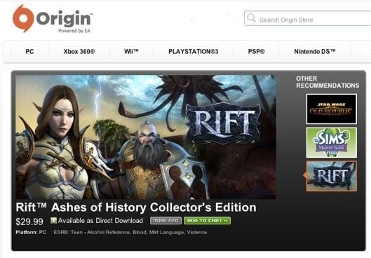EA Origin平台用户近千万 达Steam四分之一