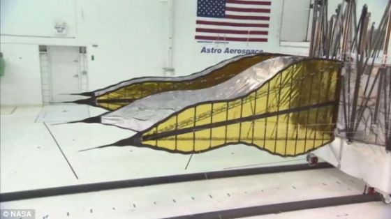 美国宇航局正在测试中的一个“花瓣”原型