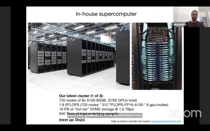 特斯拉展示Dojo超算：全球排名可进前五 自动驾驶可完全依靠视觉