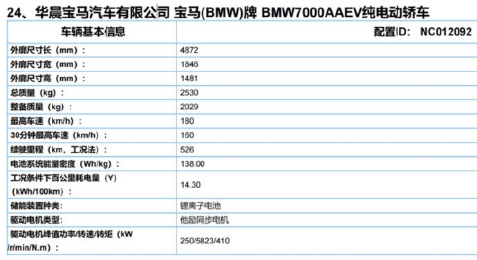 宝马3系纯电版登场：功率暴增至340马力 续航526km