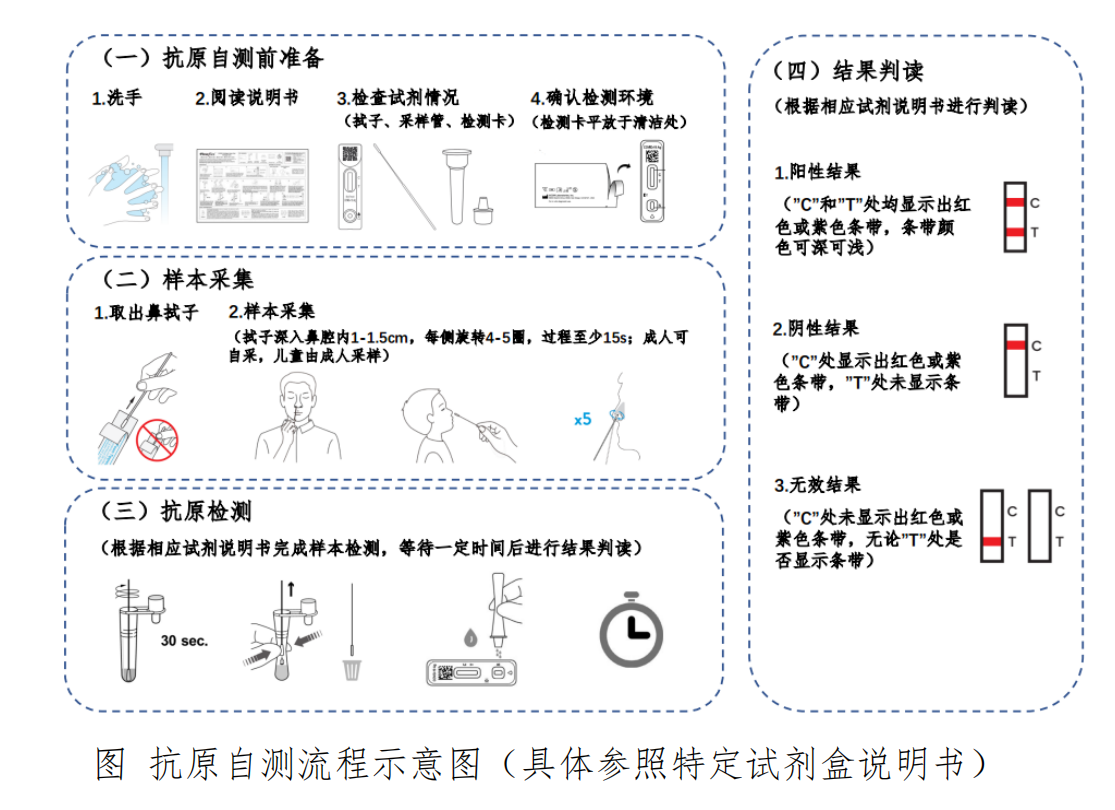 新冠抗原自测操作流程：简单四步就能测出结果