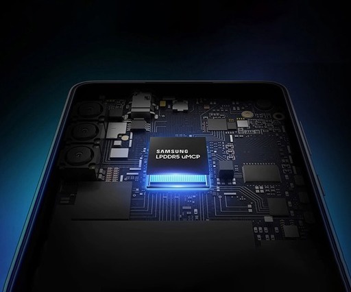 三星半导体全球网站中 LPDDR5 uMCP 的说明性图像