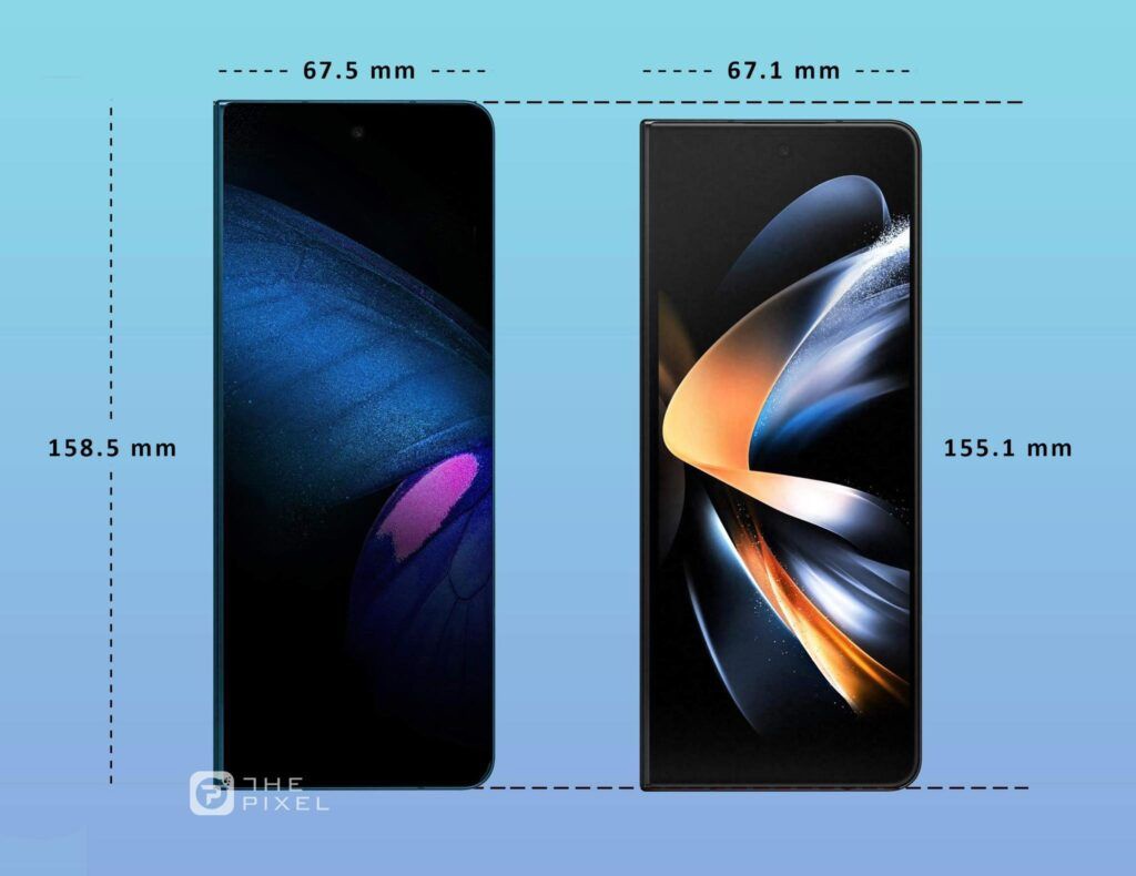 三星 Galaxy Z Fold 5 机身尺寸对比图曝光