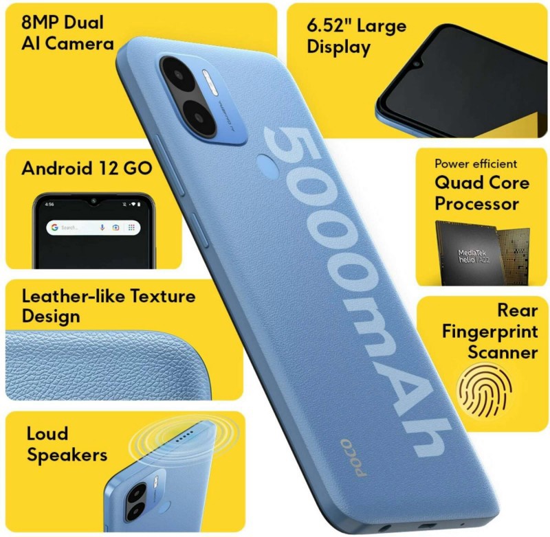 Poco C50 announced in India with 5.000mAh battery, INR 6.249 price