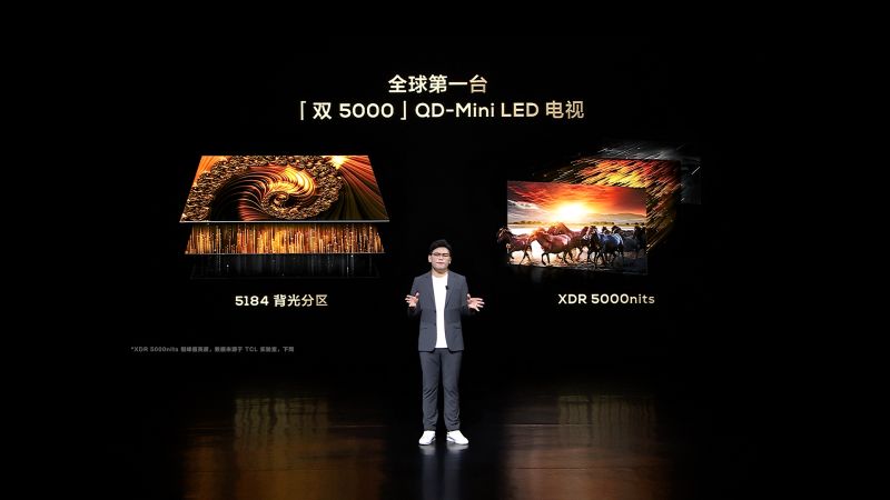 2023年画质天花板！TCL发布全球首台“双5000”QD-Mini LED电视X11G