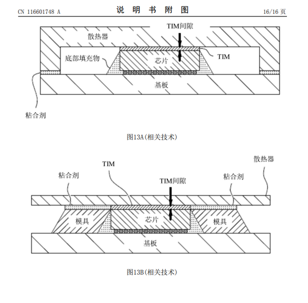 华为公布倒装芯片封装最新专利：改善散热、CPU、GPU等都能用