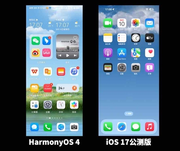 iOS 17对比鸿蒙4：谁是更智慧的手机系统？