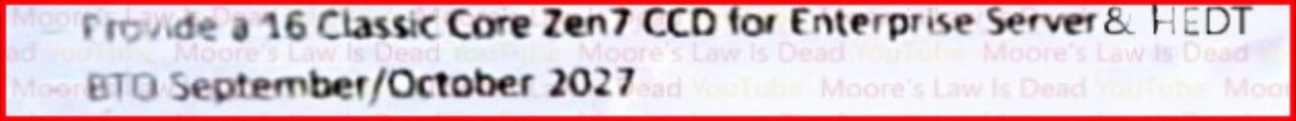 AMD“Zen 7”处理器新爆料:含 8 核 / 16 核版本台积电 A14 制程 CCD