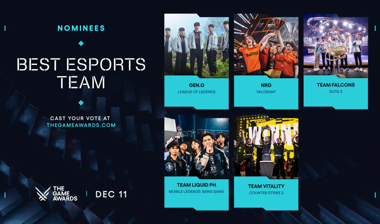 英雄联盟职业选手 Chovy 拿下 TGA 2025 最佳电竞选手奖项,Team Vitality 拿下最佳电竞战队