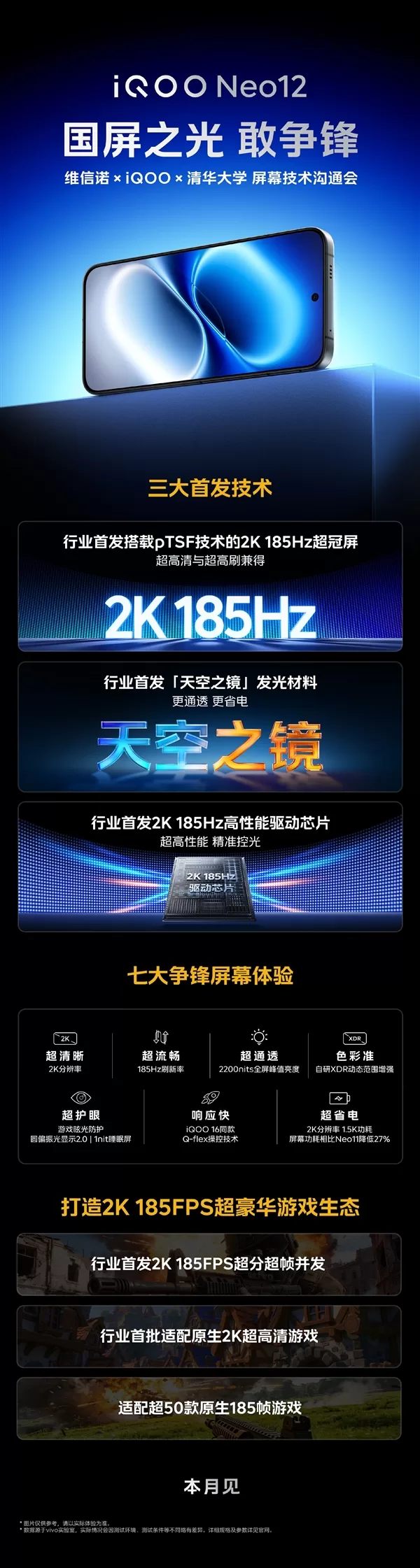iQOO Neo12定档10月28日:首发pTSF技术2K 185Hz超冠屏!